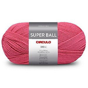 Lã Super Ball 500g 840m 100% Acrílico Marca Círculo 3334 Tulipa