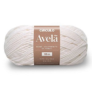 Lã Avelã 100g Marca Circulo Cor 8001 Branco
