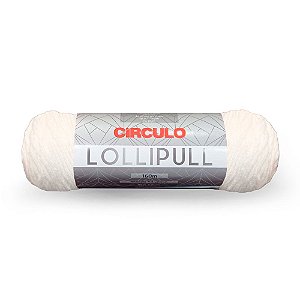 Lã LolliPull 100g 160m 100% Acrílico Marca Circulo 10 Branco