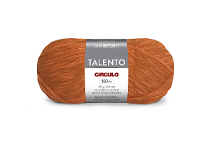 Lã Talento Circulo 100g 160m cor 4184 Laranja-neon