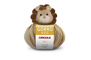 Gorro Kids 100g Lã Circulo Leão Zazu