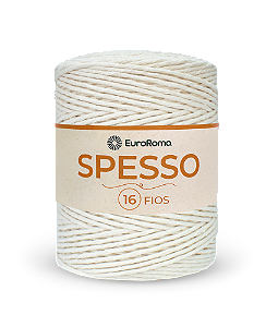 Barbante Spesso 16 Fios 1kg Euroroma 100 Cru