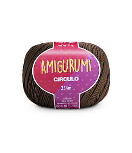 Linha Amigurumi Círculo 254m Cor 7400 Brownie