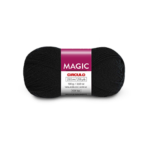 Lã Magic Círculo 8990 Preto