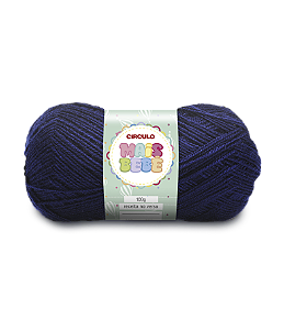 Lã Mais Bebe Circulo 500m Cor 640 Azul Marinho