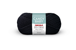 Lã Candy Baby Círculo 300m Cor 8990 Preto