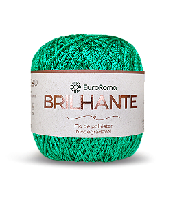 Fio Brilhante Euroroma 100% poliester 136m 803 Verde bandeira