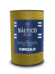 Fio Náutico Brilho 5mm Círculo Cor 7854 Dourado