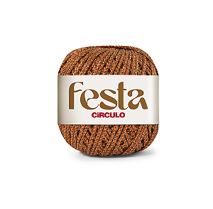 Fio Festa Circulo 60% Poliamida e 40% Poliester Cor 7596 Cobre