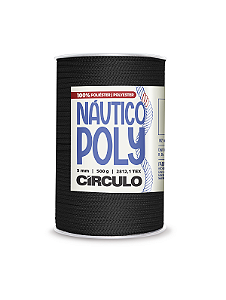 Fio Náutico Poly 5mm Círculo Cor 8990 Preto