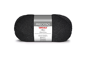 Fio Precioso 100g Circulo 195m Cor 8990 Preto