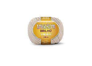 Linha Amigurumi Brilho Círculo 149m Cor 7563 Chantily