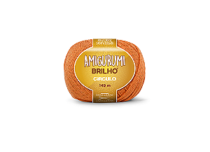 Linha Amigurumi Brilho Círculo 149m Cor 4456 Laranja