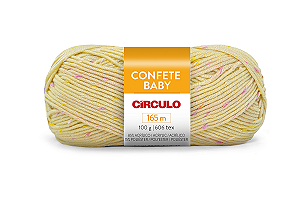 Lã Confete Baby Circulo 208m 1114 Amarelo Candy
