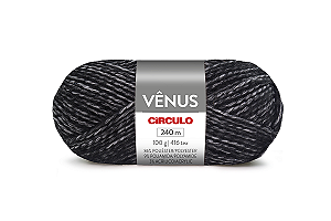 Lã Venus 100g 240m Circulo 9016 Zebra