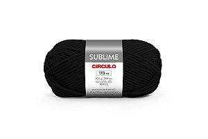 Lã Sublime 100g 170m Circulo 940 Preto