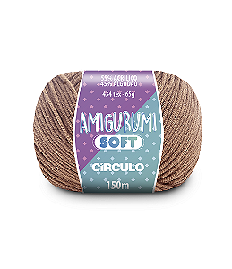 Linha Amigurumi Soft Círculo 150m Cor 7603 Castor