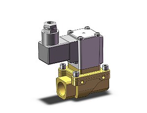 VXZ240FGA  VALVULA DE PROCESSO 2/2 VIAS NF BOBINA INCLUSA 24VCC ROSCA 1/2 - SERIE VXZ SMC                    NCM :  84818092