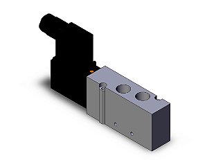 VFS2120-6D-02F  VALVULA DIRECIONAL COM VEDACAO METALICA 5/2 VIAS SIMPLES SOLENOIDE 12 VCC ROSCA 1/4 - SERIE VFS                    NCM :  84818092