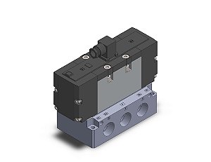 VFS6110-3DZ-10  VALVULA DIRECIONAL COM VEDACAO METALICA 5/2 VIAS SIMPLES SOLENOIDE 110 VCA ROSCA 1 - SERIE VFS                    NCM :  84818092