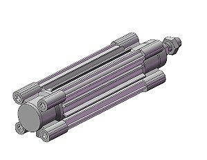 CP96SDB40-100C  CILINDRO PNEUMATICO DUPLA ACAO ISO 15552 DIAMETRO 40 MM CURSO 100 MM - SERIE CP96-C SMC                    NCM :  84123110