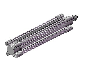 CP96SDB40-200C  CILINDRO PNEUMATICO DUPLA ACAO ISO 15552 DIAMETRO 40 MM CURSO 200 MM - SERIE CP96-C SMC                    NCM :  84123110