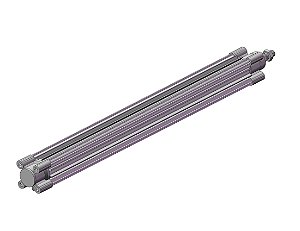 CP96SDB40-1000C  CILINDRO PNEUMATICO DUPLA ACAO ISO 15552 DIAMETRO 40 MM CURSO 1000 MM - SERIE CP96-C SMC                    NCM :  84123110
