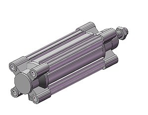 CP96SDB63-125C  CILINDRO PNEUMATICO DUPLA ACAO ISO 15552 DIAMETRO 63 MM CURSO 125 MM - SERIE CP96-C SMC                    NCM :  84123110