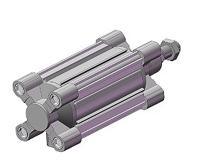 CP96SDB80-100C  CILINDRO PNEUMATICO DUPLA ACAO ISO 15552 DIAMETRO 80 MM CURSO 100 MM - SERIE CP96-C SMC                    NCM :  84123110
