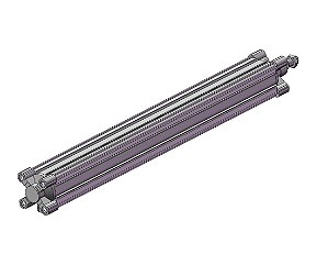 CP96SDB80-1000C  CILINDRO PNEUMATICO DUPLA ACAO ISO 15552 DIAMETRO 80 MM CURSO 1000 MM - SERIE CP96-C SMC                    NCM :  84123110