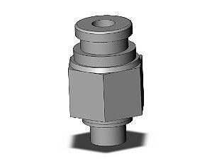 KQB2H04-M5  CONEXAO METALICA RAPIDA RETA  TUBO 04 MM ROSCA M5 - SERIE KQB2 SMC                    NCM :  74122000