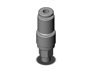 KSH04-M6  CONEXAO ROTATIVA RETA DE PLASTICO TUBO 4 MM ROSCA M6         NCM :  39174090