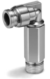 KQG2W10-04S  CONEXAO INSTANTANEA EM L LONGA DE INOX PARA TUBO 10 MM  EXTERNO  ROSCA 1/2 COM TEFLON - SERIE KFG         NCM :  73072200