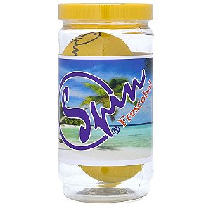 Tubo com 2 bolas de frescobol profissional amarela