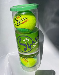 Tubo pressurizado com 3 bolas de tênis infantil SPIN 75% verde estagio 1