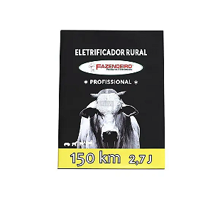 Eletrificador Rural Cerca Elétrica 2,7 Joule 150km Bivolt - FAZENDEIRO