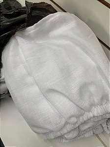 Saia para Cama Box Branca - Linho ou Voil