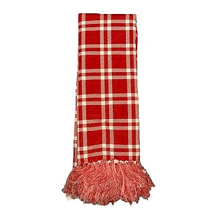 Manta De Sofá Xadrez Dupla Face Natalina Natal - Jacquard Fio Tinto