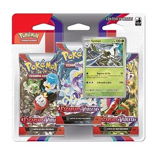 Pokémon Blister Triplo - Pokémon SPIDOPS - Escarlate e Violeta EV1