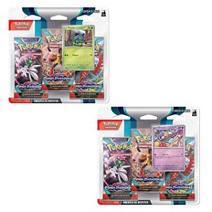 Pokémon Blister Triplo: SINISTEA e PINECO Escarlate e Violeta Scarlet and Violet - EV4