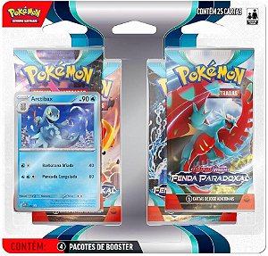 Pokémon Blister Quadruplo: ARCTIBAX Escarlate e Violeta Scarlet and Violet - EV4