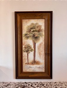 Quadro Coqueiro em Tela 90x50 - Paula Soares (Apartamento Decorado com Detalhe)
