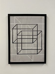 Quadro Triangles Pastel Quadrado 65x50 - Urban Arts (Apartamento Decorado)