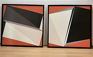 Conjunto de Tela Geométrico Marcio Pontes - TokStok (Apartamento Decorado)