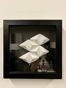 Quadro Dobradura em Cartolina 23x23 - Artesanal (Apartamento Decorado)