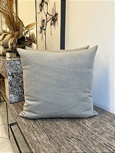 Almofada Lisa em Linho 50x50 - Artesanal (Apartamento Decorado)