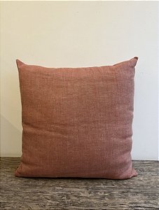 Almofada Lisa em Linho 50x50 - Artesanal (Apartamento Decorado)