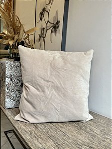 Almofada Lisa em Camurça 50x50 - Artesanal (Apartamento Decorado)
