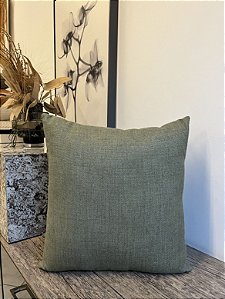 Almofada Lisa em Linho 50x50 - Artesanal (Apartamento Decorado)