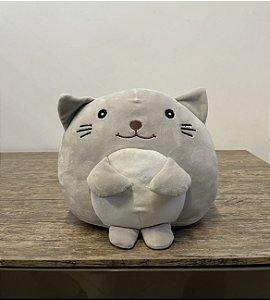 Pelúcia em Almofada Gato Japonês - Artesanal (Apartamento decorado com Detalhe)